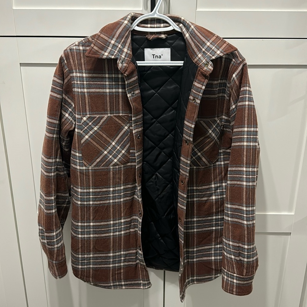 TNA quilted shacket
